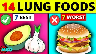 14 lung foods || 7 best and 7 worst foods for lungs health