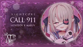 Nightcore - Call 911 (Lyrics)