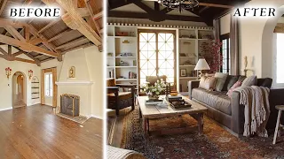 EXTREME LIVING ROOM MAKEOVER ✨ 1929 Spanish ✨ DIY From Start to Finish