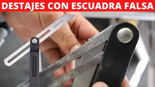 Como hacer destajes con escuadra falsa