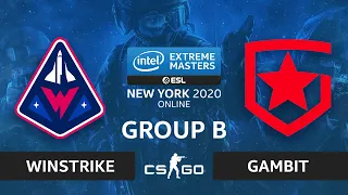 CS:GO - Winstrike vs. Gambit [Train] Map 1 - IEM New York 2020 - Group B - CIS