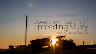 David Brown Case 1694 - Spreading Slurry with turbo sound