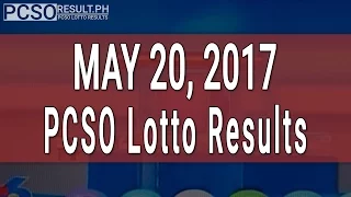 PCSO Lotto Results May 20, 2017 (6/55, 6/42, 6D, Swertres & EZ2)