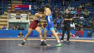 1/2 GR - 60 kg: S. KIM (KOR) v. S. LALAEV (RUS)