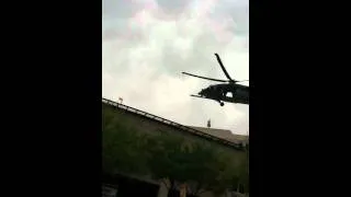 Airforce Helicopter lands at Scottsdale hospital