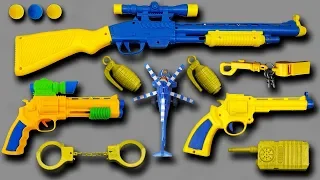 Toy Guns Toys! Military Equipment and My Massive Three Colored Realistic Toy Assault Rifle Scar Guns