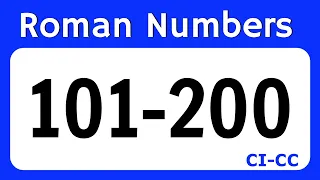 Roman Numbers 101 to 200 | Roman Numeral 101 to 200 | Roman Ginti 101 se 200 tak