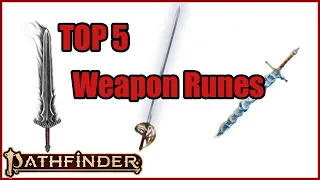 Pathfinder 2e Weapon Rune Tier List