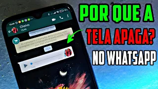 Tela APAGA AO OUVIR UM ÁUDIO do WhatsApp? APRENDA RESOLVER!