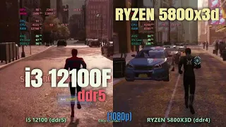 i3 12100 ddr5 vs Ryzen 5800x3d ddr4