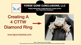 4 CTTW Diamond Ring - Engagement Ring - Rose Gold - How it was made