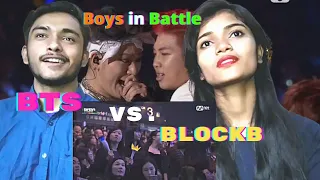 #BTSTIKTOK #BTS #BTSReaction INDIAN REACTION ON!! | BTS vs BlockB REACTION (Boys in Battle) | #2021