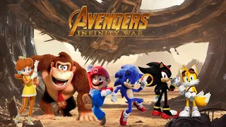 Avengers Infinity war (Versión Sonic y Super Mario bros) / Clip