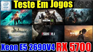 Teste em Jogos Xeon E5 2690V4 + RX 5700.