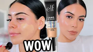 NEW ELF CAMO CC CREAM: REVIEW + 8 HOUR WEAR TEST! Umm is it worth it?