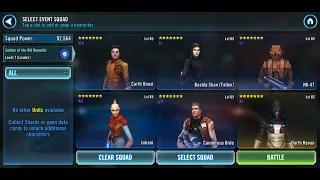 Darth Revan Event T5 Walkthrough -  RECORD LOW gear? Minimum req - low abilitys.