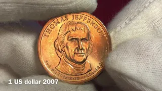 1 US dollar 2007 Thomas Jefferson