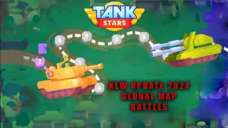 TANK STARS _ New Update _ 2024 _ Global Map _ Tank Battle _ gameplay