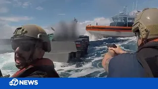 Dramatic Video: Coast Guard seizes 18,000 lbs of suspected cocaine worth estimated $312 million