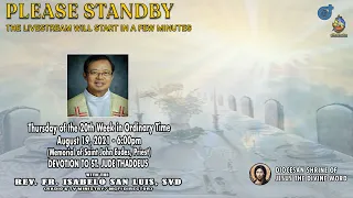 LIVE NOW | Online Holy Mass at the Diocesan Shrine for Thursday, August 19, 2021 (6:00pm)