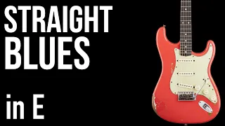 Simple Straight Blues in E - Backing Track