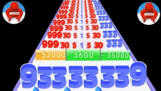 Number Master: Run and merge vs number run 3d 2048 number Gameplay New update level part #12