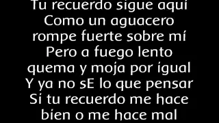 Tu Recuerdo, letra en pantalla Ricky Martin