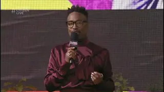 Billy Porter introducing Camila Cabello at Global Citizen Live