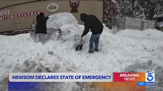 Gov. Newsom declares state of emergency for mountain communities in San Bernardino County