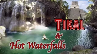 Traveling Guatemala Tikal & Hot Spring Waterfalls OVERLAND TRAVEL SAGA Ep. 42