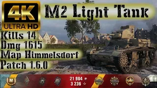 World of Tanks M2 Light Tank Replay - 14 Kills 1.6K DMG(Patch 1.6.0)