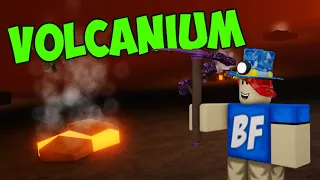Getting Volcanium Without Dying! Refinery Caves (Roblox)