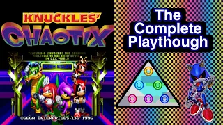 Knuckles Chaotix (Sega 32X) Complete Playthough (All Chaos Rings, Cutscenes, No Deaths, Good Ending)