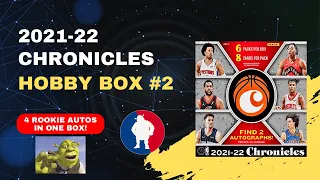 2021-2022 Panini Chronicles Basketball Hobby Box #2/3! 4 AUTOGRAPHS?!?!