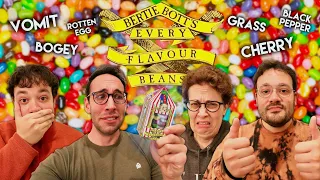 Making My Family Eat Bertie Bott's Every Flavor Beans | Harry Potter Game