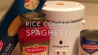 Spaghetti in the rice cooker