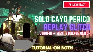 Solo Cayo Perico Heist (PS5) - Elite Challenge | Replay Glitch (Longfin + West Storage Glitch) ~7:55