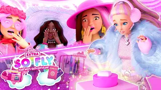 BARBIE MEMBUNYIKAN 'CODE PINK' MELINTASI EXTRAVERSE! | Barbie Extra So Fly Petualangan Fashion Ep. 2