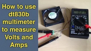 How to use a multimeter to test voltage and measure current - dt830b digital multimeter tutorial