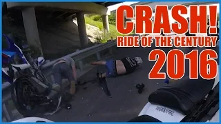 MOTORCYCLE CRASH At RIDE OF THE CENTURY 2016