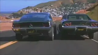 Bullitt  Last Chase Scene Mustang - Charger