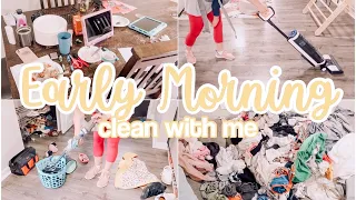 EARLY MORNING CLEAN WITH ME // RELAXING CLEANING MOTIVATION // HOMEMAKING // SUNDAY RESET