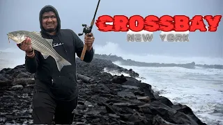 Striper Fishing On the Jetty | New York Crossbay 2024