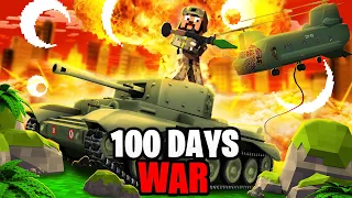 I Spent 100 Days in a Minecraft WAR... and it's HARDCORE