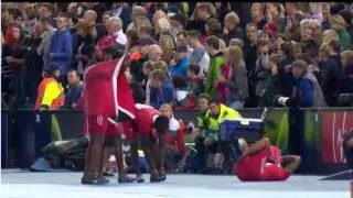 Jamaica's Usain Bolt men's 4x100 relay gold (Glasgow 2014)