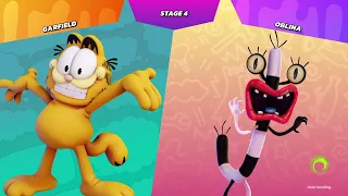 Nickelodeon All-Star Brawl arcade mode with Garfield