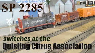 SP 2285 switching at the Quisling Citrus Association.