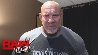 Goldberg is a man of few words after his WWE return: Raw Fallout, Oct. 17, 2016