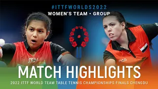 Highlights | Diya Parag Chitale (IND) vs Yousra Helmy (EGY) | WT Grps | #ITTFWorlds2022