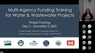 Multi-Agency Funding Training for Water and Wastewater Projects - Day 1 (December 5, 2023)